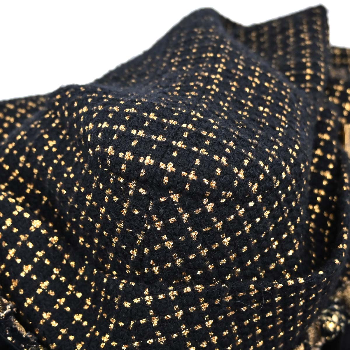 Chanel 2011 Tweed Coat Black Gold #38