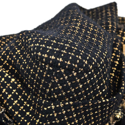Chanel 2011 Tweed Coat Black Gold #38