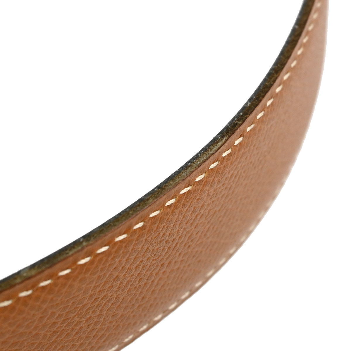 Hermes Gold Black Courchevel Constance Reversible Belt #70 Small Good