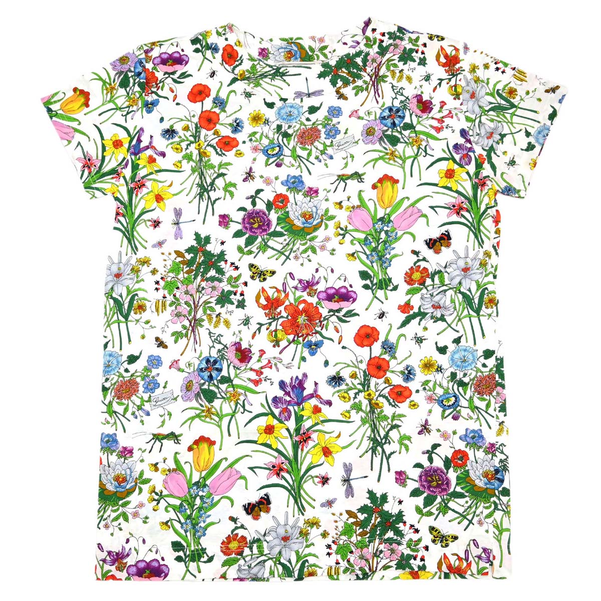 Gucci Short Sleeve Top T-shirt Floral White #M