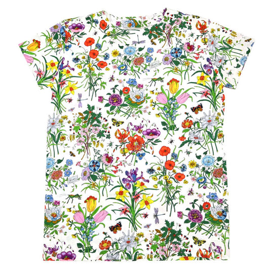Gucci Short Sleeve Top T-shirt Floral White #M