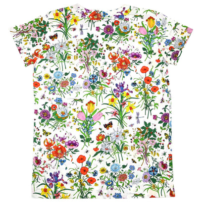 Gucci Short Sleeve Top T-shirt Floral White #M