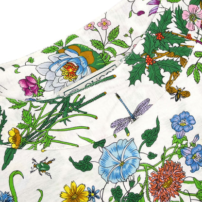 Gucci Short Sleeve Top T-shirt Floral White #M