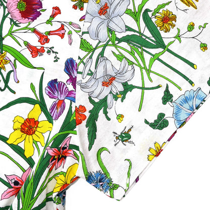 Gucci Short Sleeve Top T-shirt Floral White #M