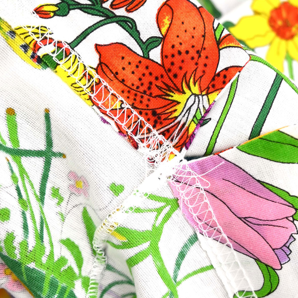 Gucci Short Sleeve Top T-shirt Floral White #M