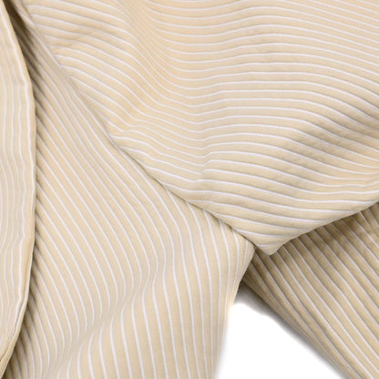 Chanel 2001 Striped Jacket Beige Ivory #46