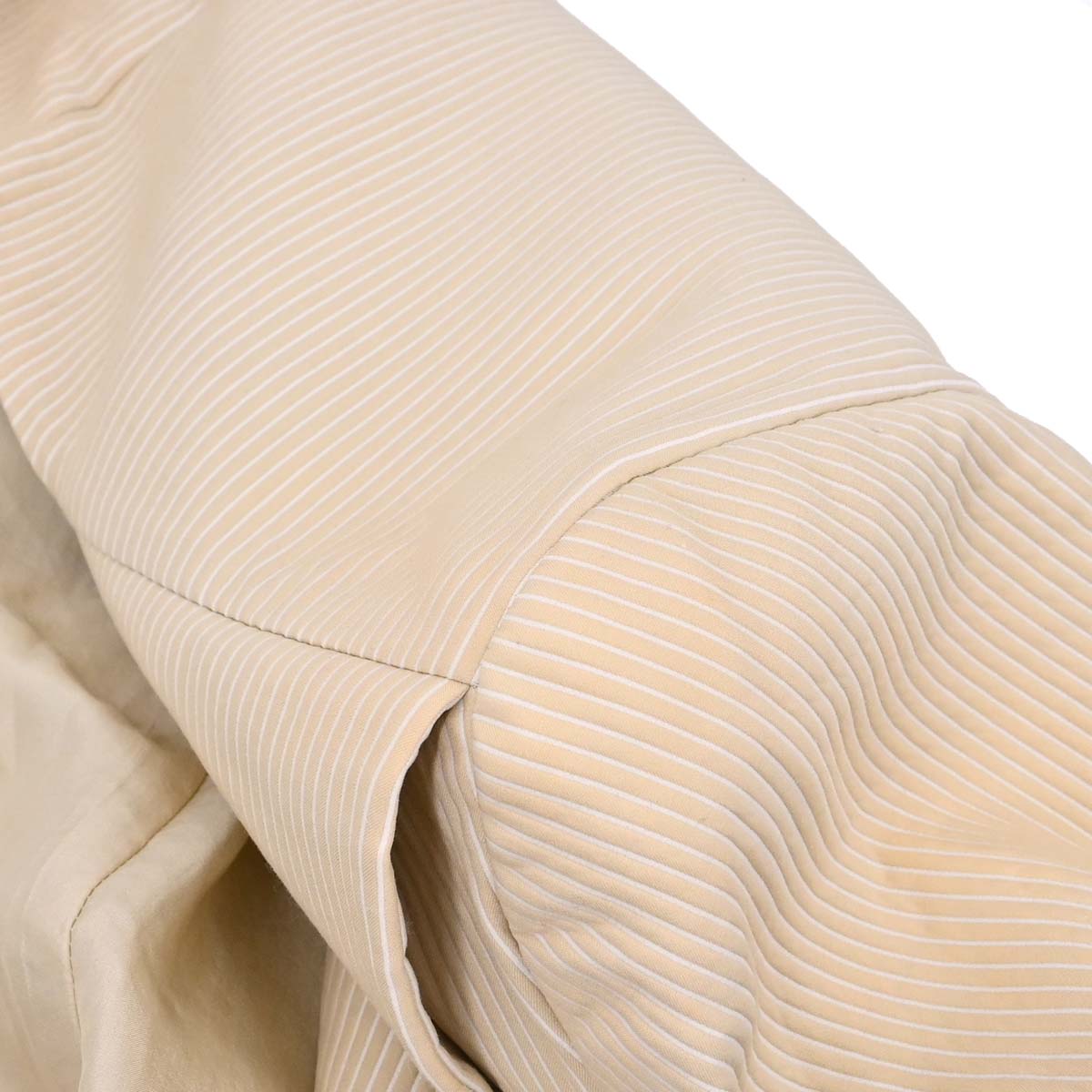Chanel 2001 Striped Jacket Beige Ivory #46