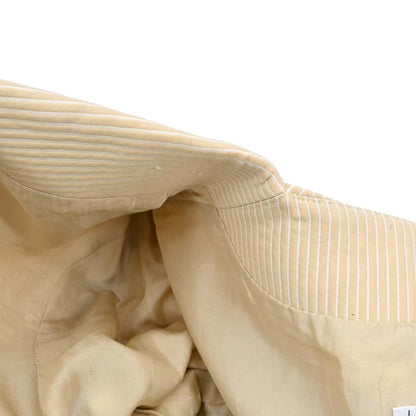 Chanel 2001 Striped Jacket Beige Ivory #46