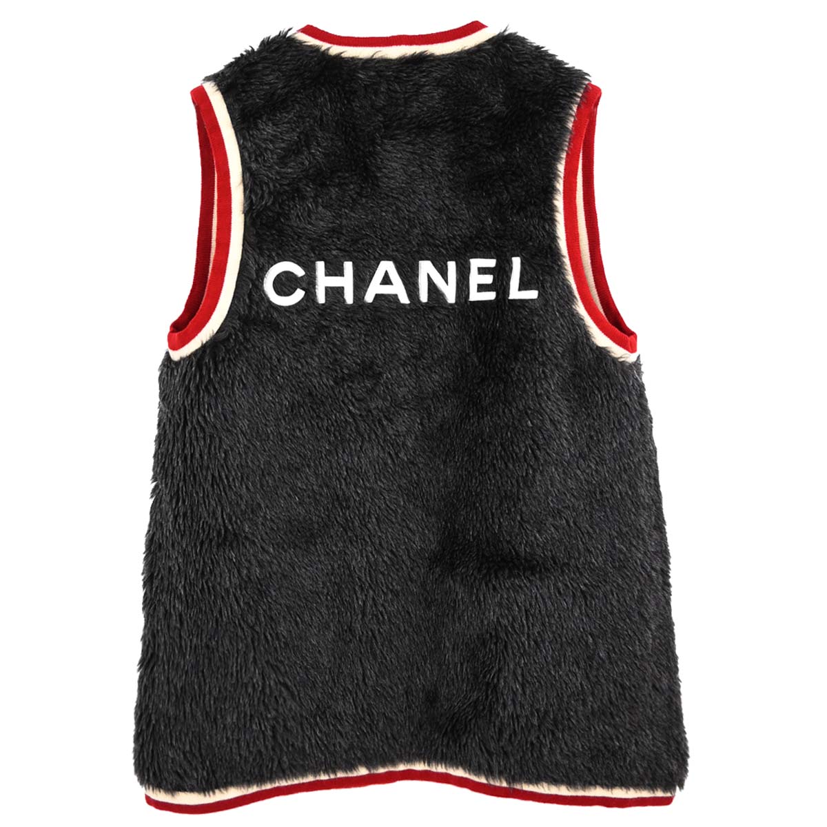 Chanel 1994 Fur Vest Gray #38