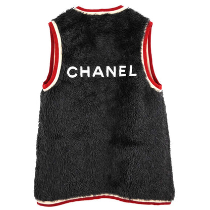 Chanel 1994 Fur Vest Gray #38