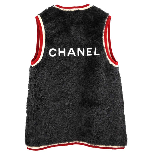 Chanel 1994 Fur Vest Gray #38