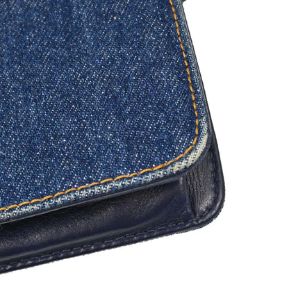 Chanel Blue Denim Timeless Wallet on Chain WOC Shoulder Bag
