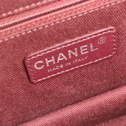 Chanel Black Caviar Skin Paris-Edinburgh Retro Class 2way Shoulder Handbag
