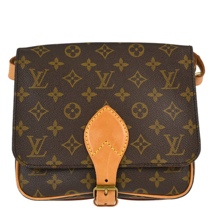 Louis Vuitton Monogram Cartouchiere MM Shoulder Bag M51253