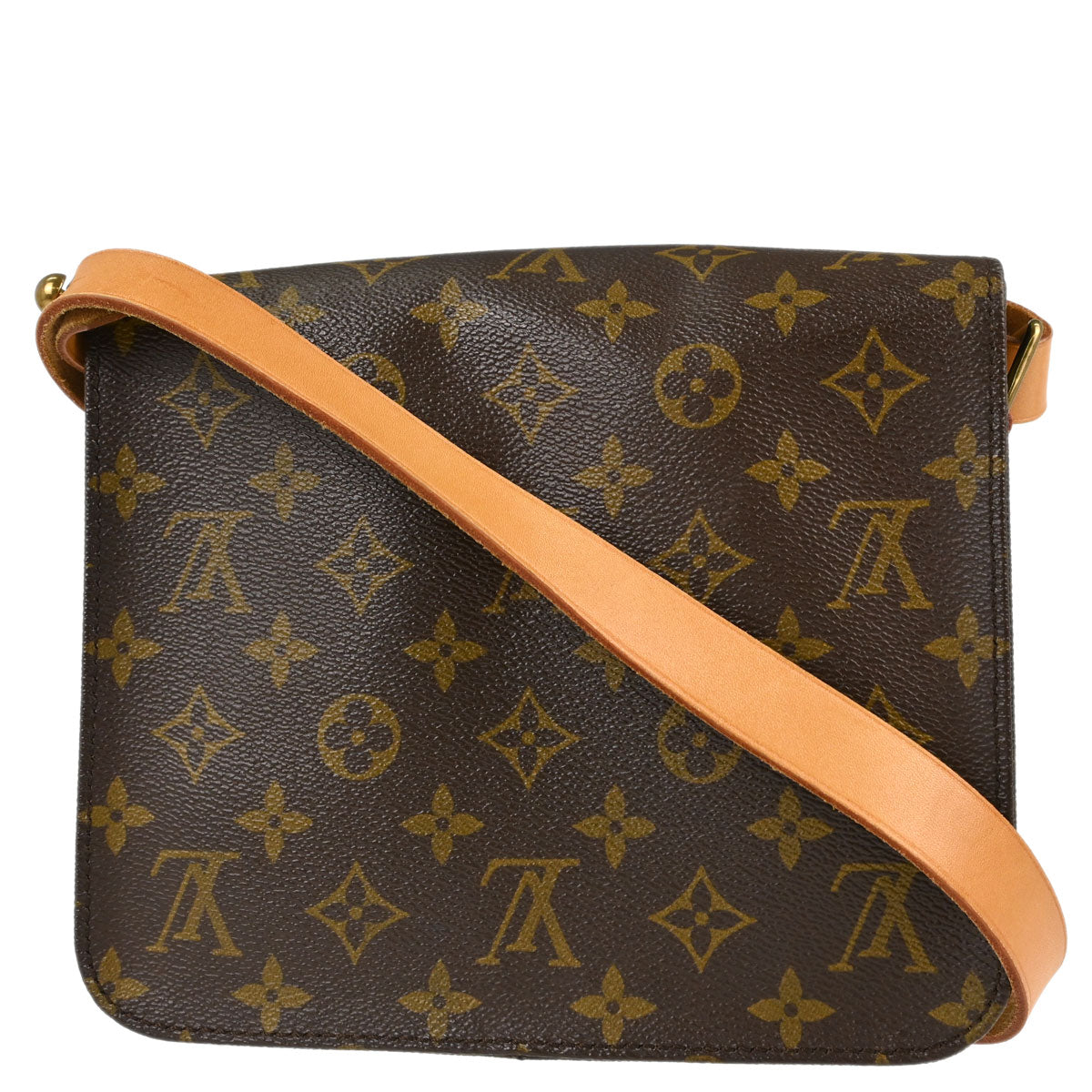 Louis Vuitton Monogram Cartouchiere MM Shoulder Bag M51253