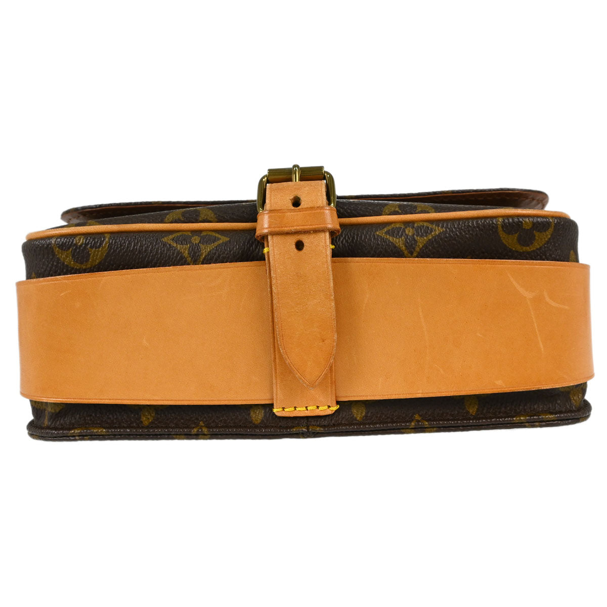 Louis Vuitton Monogram Cartouchiere MM Shoulder Bag M51253