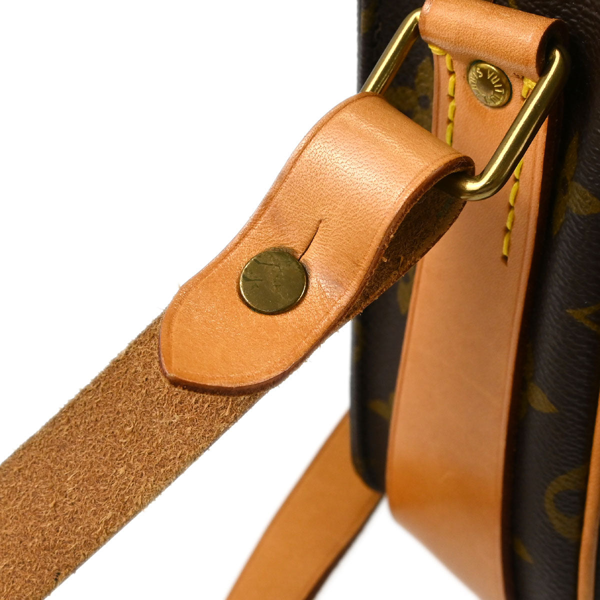 Louis Vuitton Monogram Cartouchiere MM Shoulder Bag M51253
