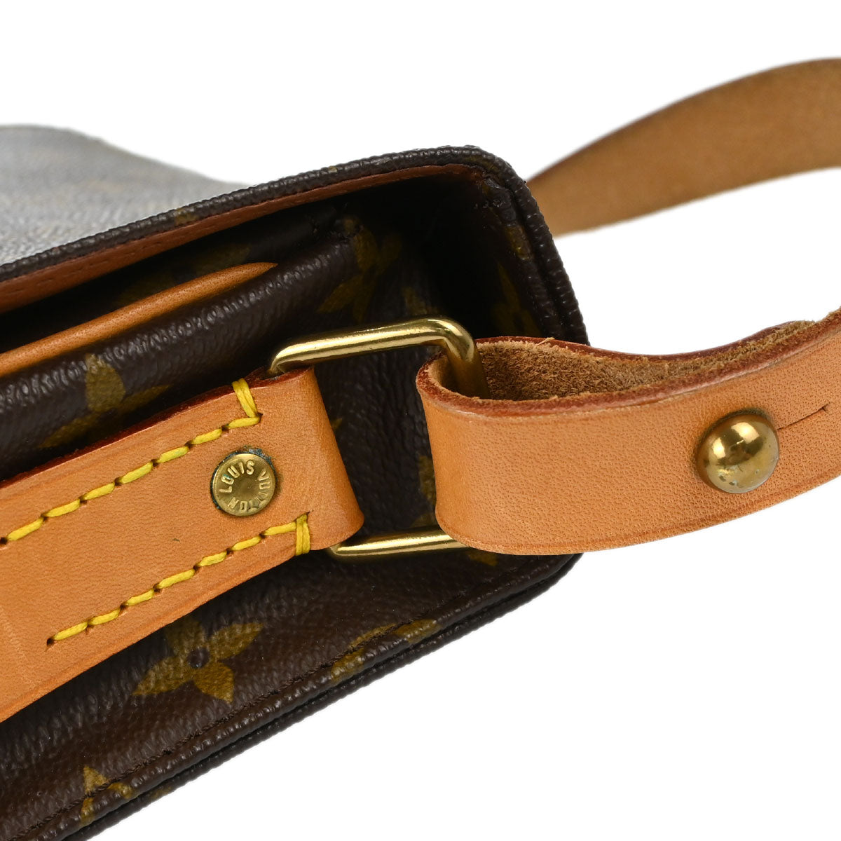 Louis Vuitton Monogram Cartouchiere MM Shoulder Bag M51253