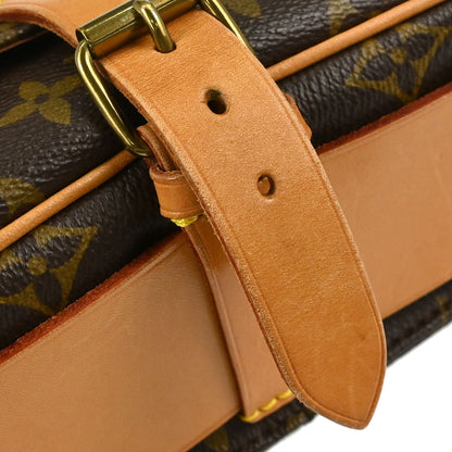 Louis Vuitton Monogram Cartouchiere MM Shoulder Bag M51253