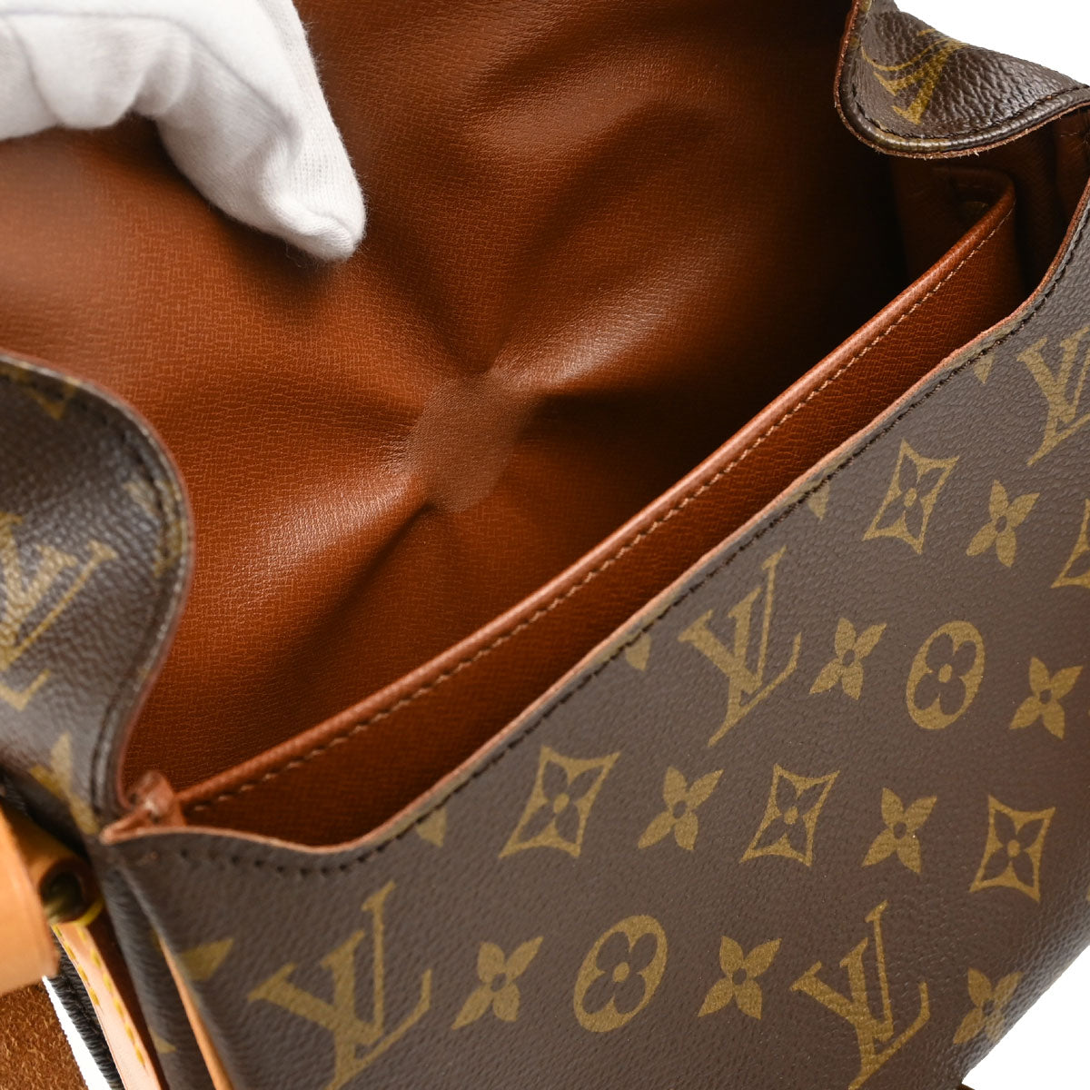 Louis Vuitton Monogram Cartouchiere MM Shoulder Bag M51253