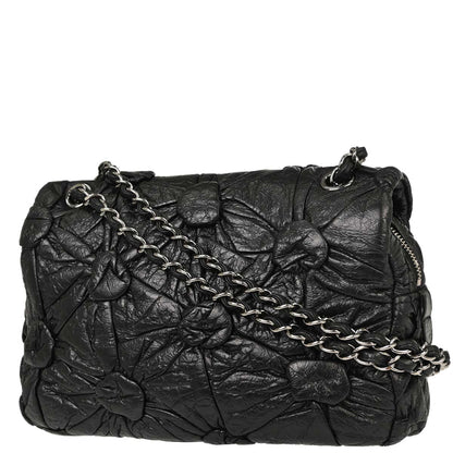 Chanel 2015-2016 Black Lambskin Lemaire Puffed Flap Bag Shoulder Bag