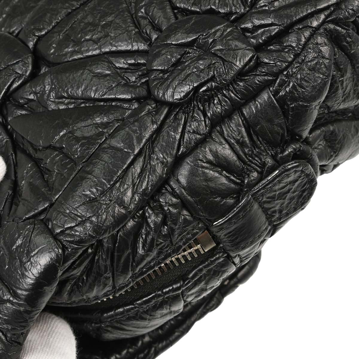 Chanel 2015-2016 Black Lambskin Lemaire Puffed Flap Bag Shoulder Bag