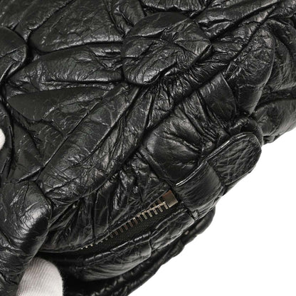 Chanel 2015-2016 Black Lambskin Lemaire Puffed Flap Bag Shoulder Bag