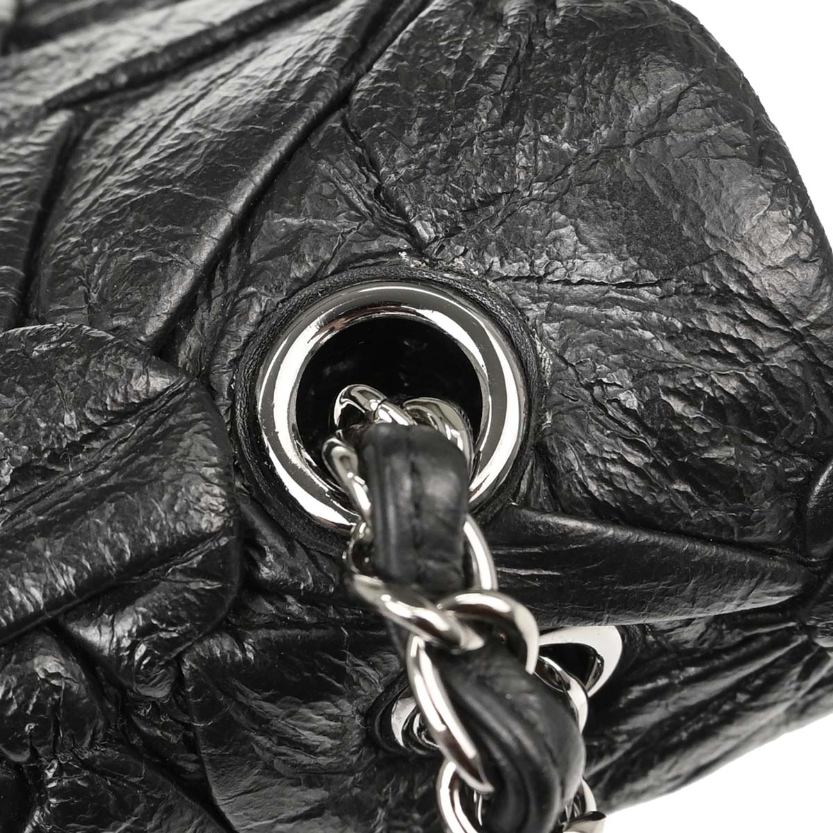 Chanel 2015-2016 Black Lambskin Lemaire Puffed Flap Bag Shoulder Bag