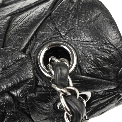 Chanel 2015-2016 Black Lambskin Lemaire Puffed Flap Bag Shoulder Bag