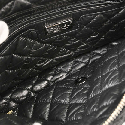Chanel 2015-2016 Black Lambskin Lemaire Puffed Flap Bag Shoulder Bag