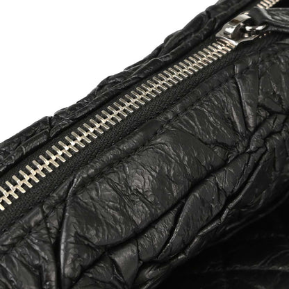 Chanel 2015-2016 Black Lambskin Lemaire Puffed Flap Bag Shoulder Bag