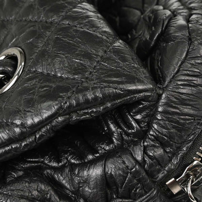 Chanel 2015-2016 Black Lambskin Lemaire Puffed Flap Bag Shoulder Bag