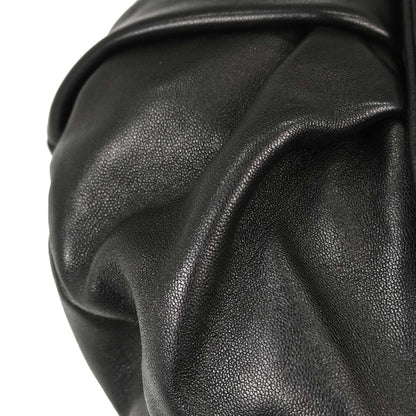 Chanel 2004-2005 Black Lambskin Ring Handle Hobo Handbag
