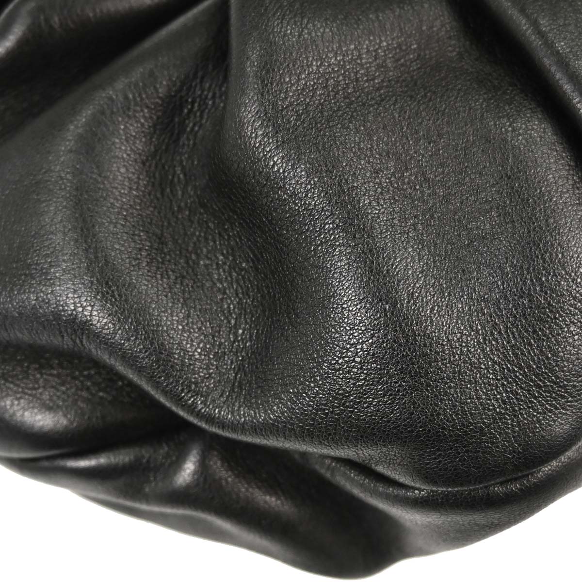 Chanel 2004-2005 Black Lambskin Ring Handle Hobo Handbag