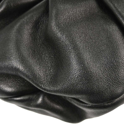 Chanel 2004-2005 Black Lambskin Ring Handle Hobo Handbag