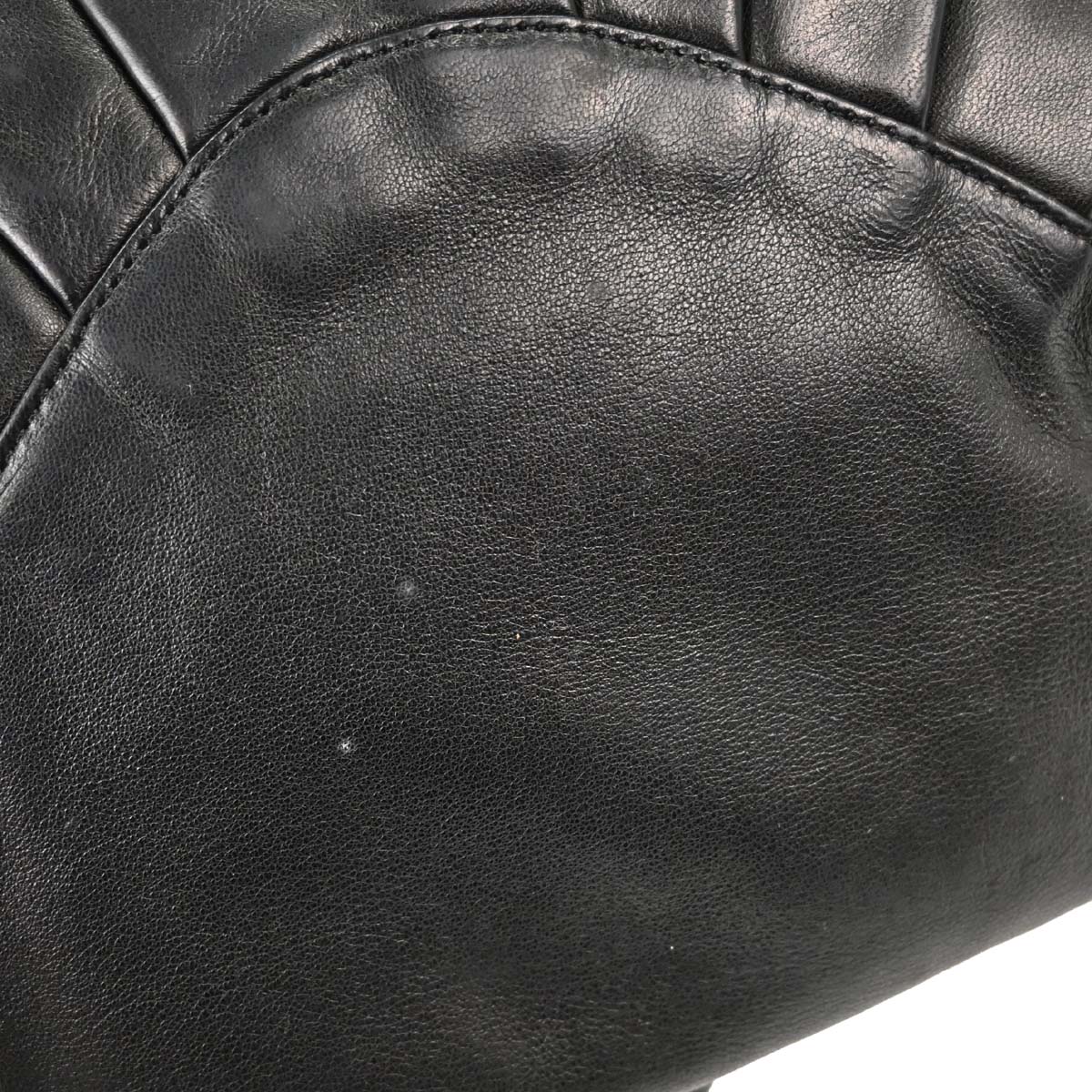 Chanel 2004-2005 Black Lambskin Ring Handle Hobo Handbag
