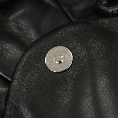 Chanel 2004-2005 Black Lambskin Ring Handle Hobo Handbag