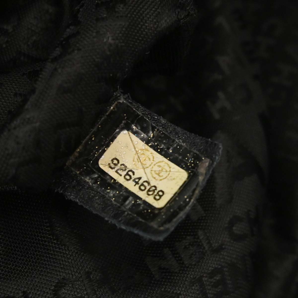 Chanel 2004-2005 Black Lambskin Ring Handle Hobo Handbag