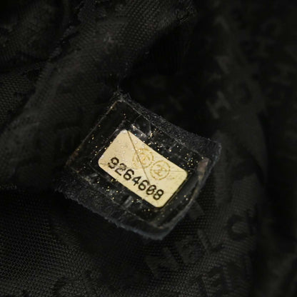 Chanel 2004-2005 Black Lambskin Ring Handle Hobo Handbag