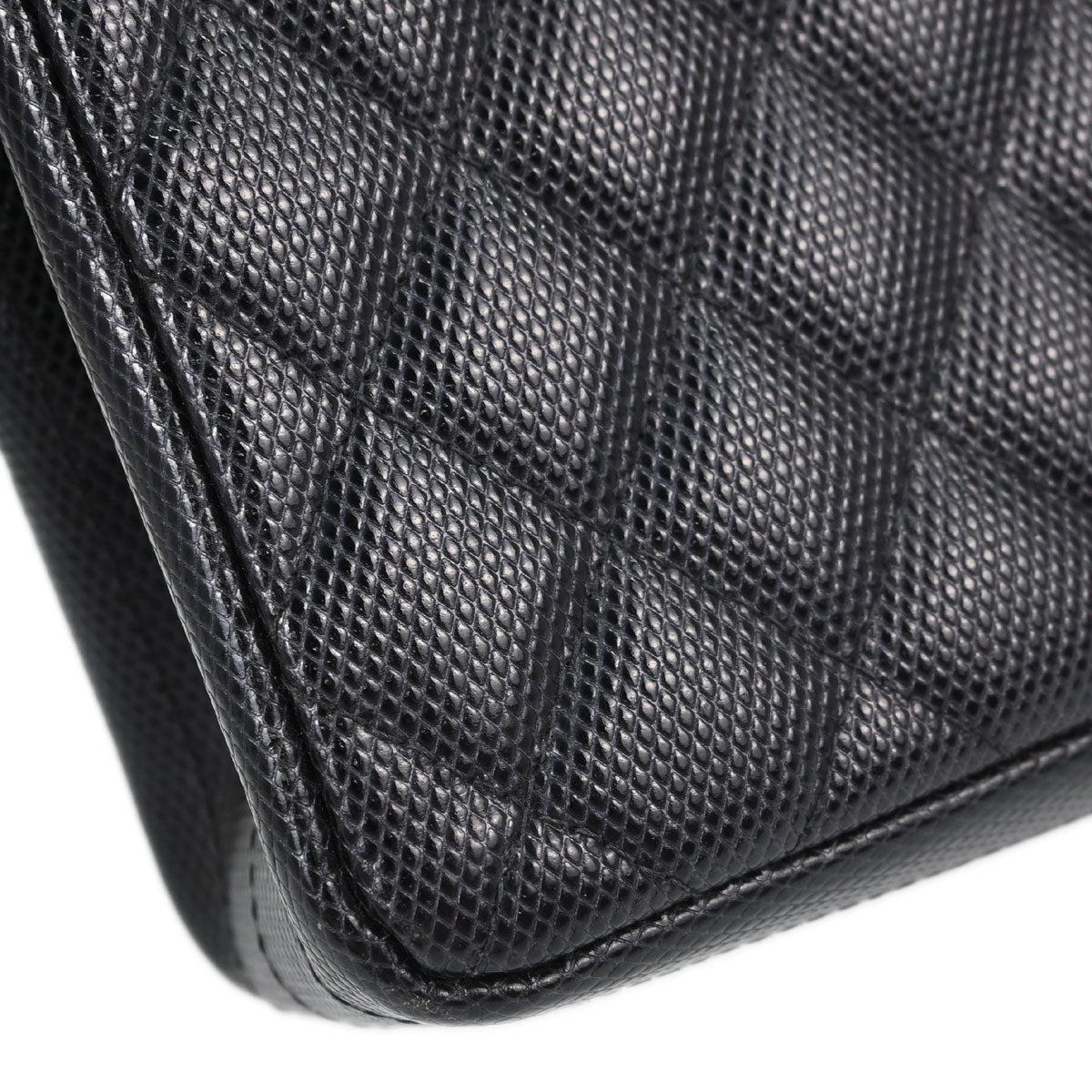 Chanel Navy Embossed Calfskin Handbag