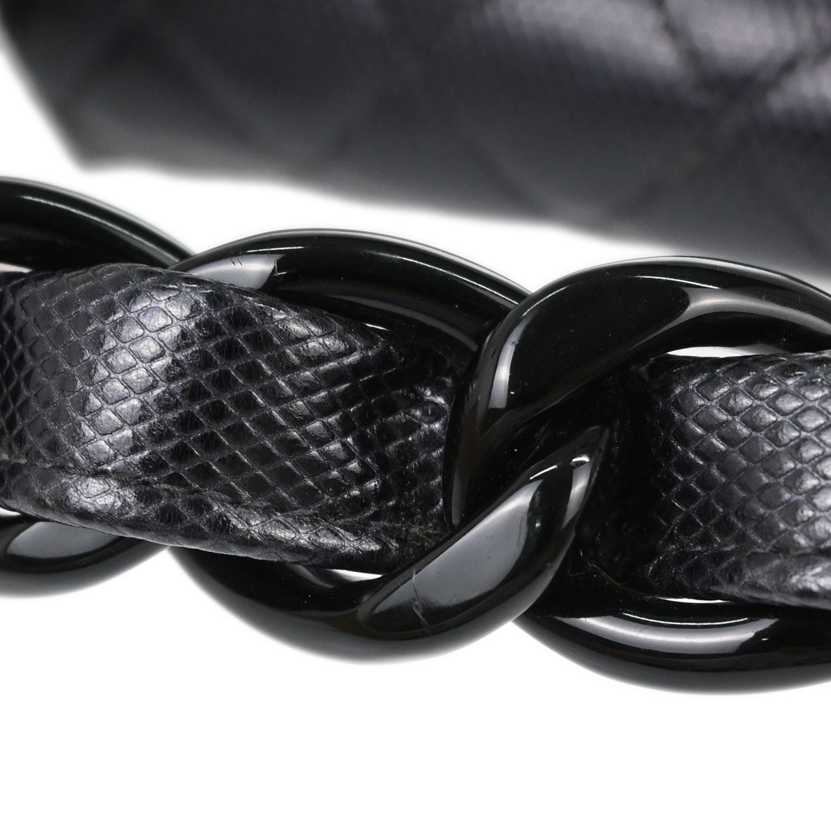 Chanel Navy Embossed Calfskin Handbag