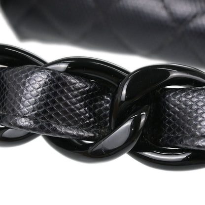 Chanel Navy Embossed Calfskin Handbag
