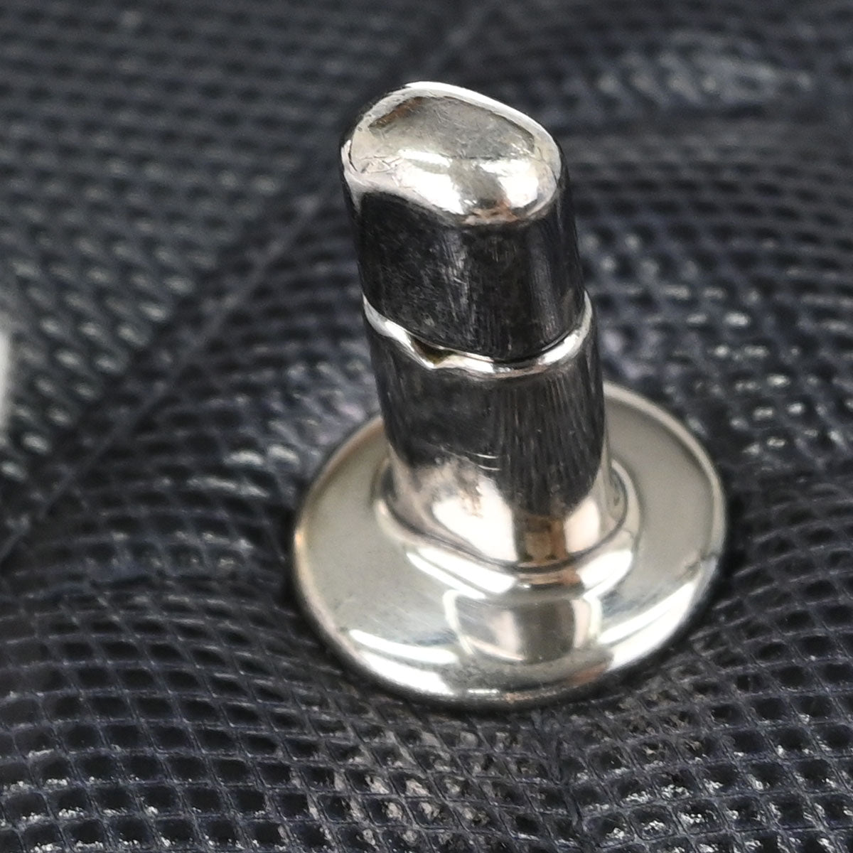 Chanel Navy Embossed Calfskin Handbag