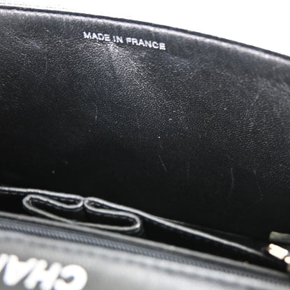 Chanel Navy Embossed Calfskin Handbag