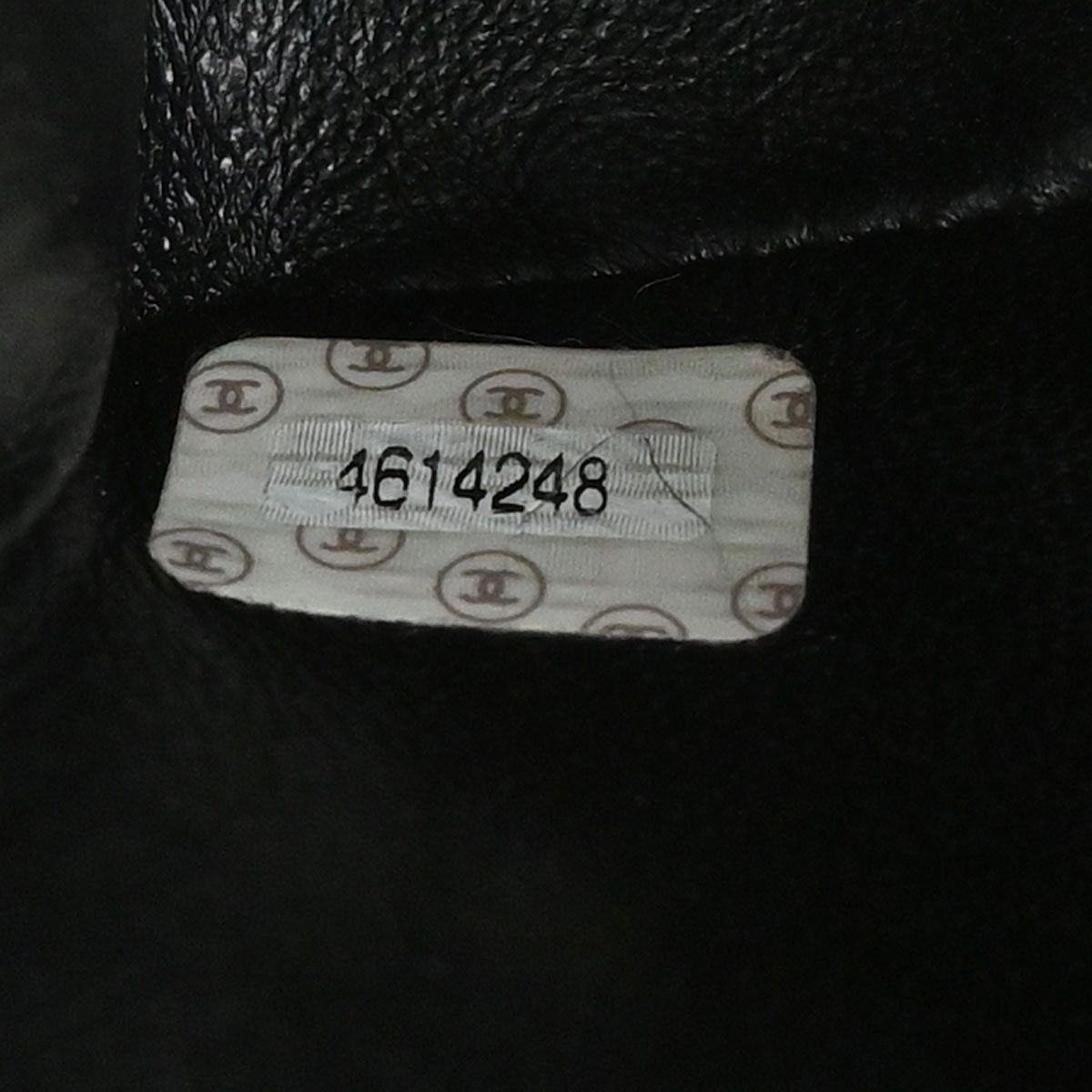 Chanel Navy Embossed Calfskin Handbag