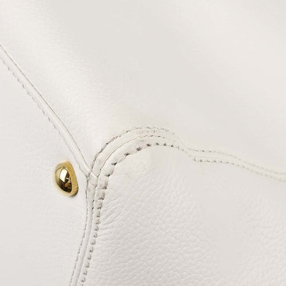 Chanel White Calfskin Executive Cerf 2way Shoulder Tote Bag