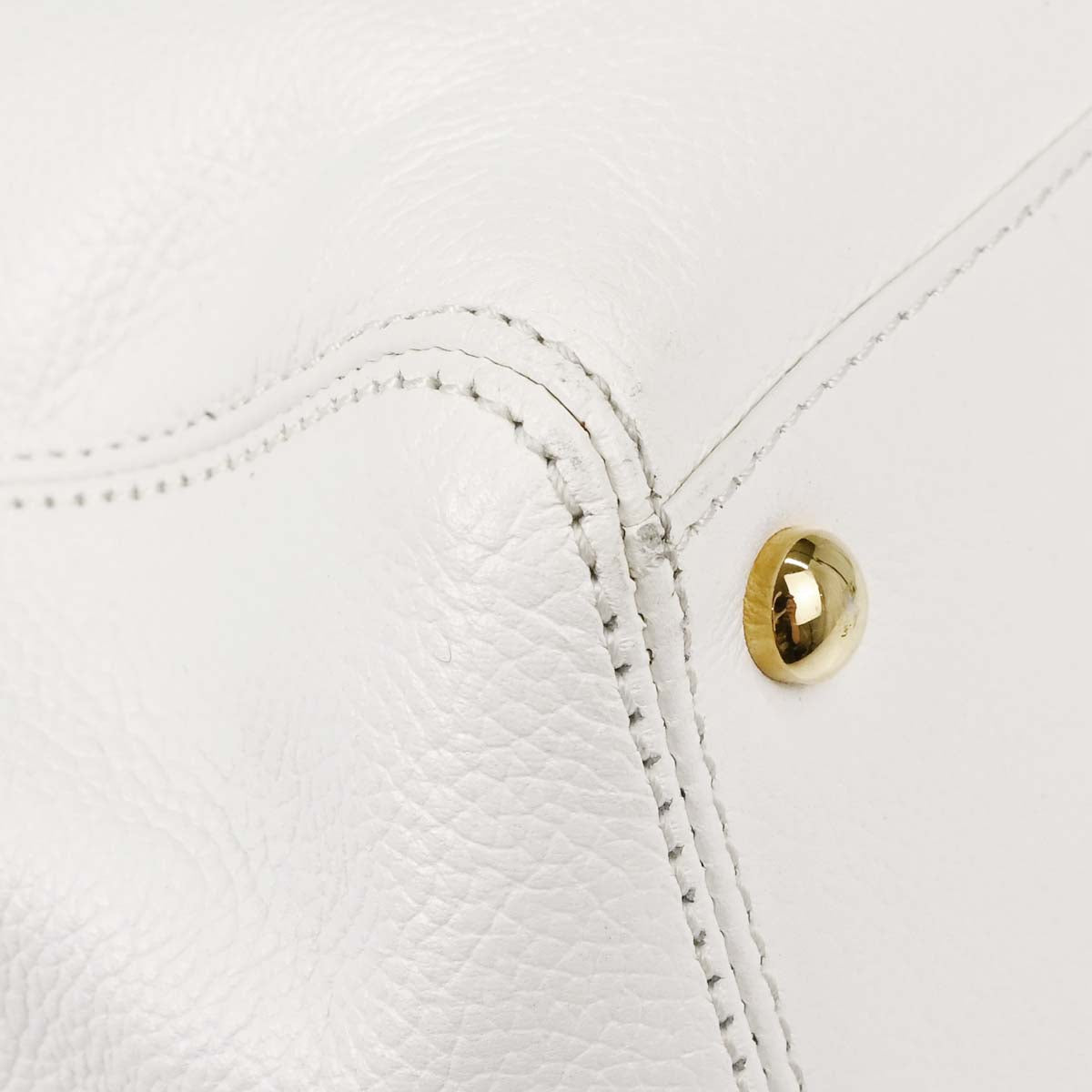 Chanel White Calfskin Executive Cerf 2way Shoulder Tote Bag
