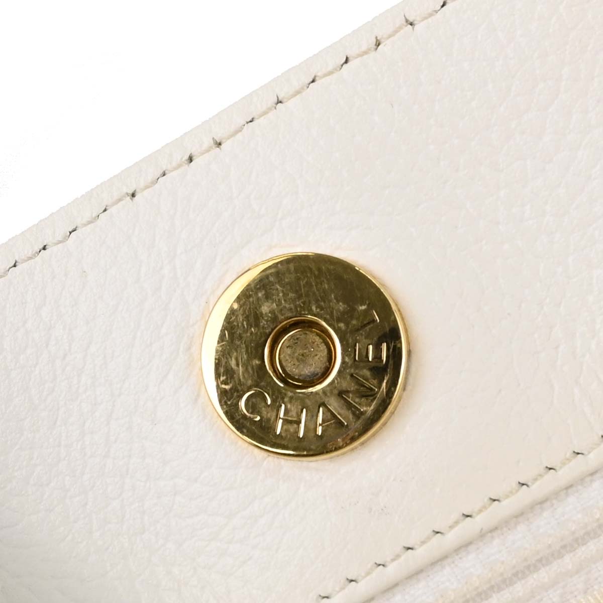 Chanel White Calfskin Executive Cerf 2way Shoulder Tote Bag