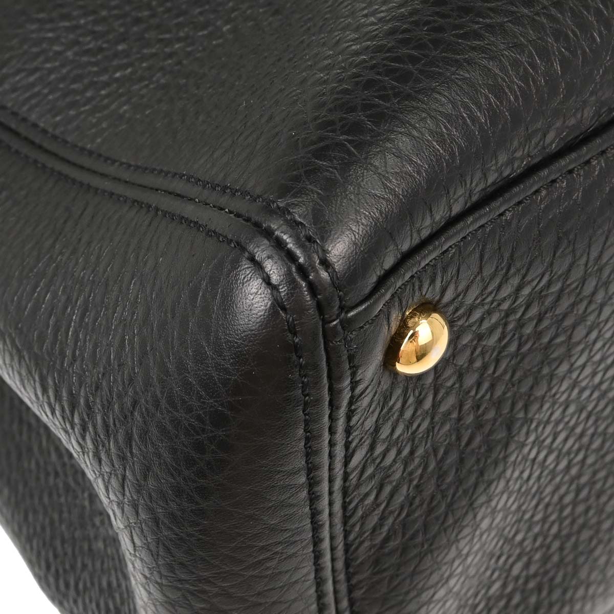 Chanel Black Deerskin Executive Cerf 2way Shoulder Tote Bag