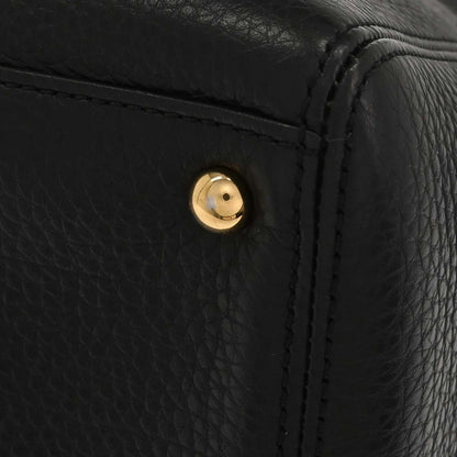 Chanel Black Deerskin Executive Cerf 2way Shoulder Tote Bag